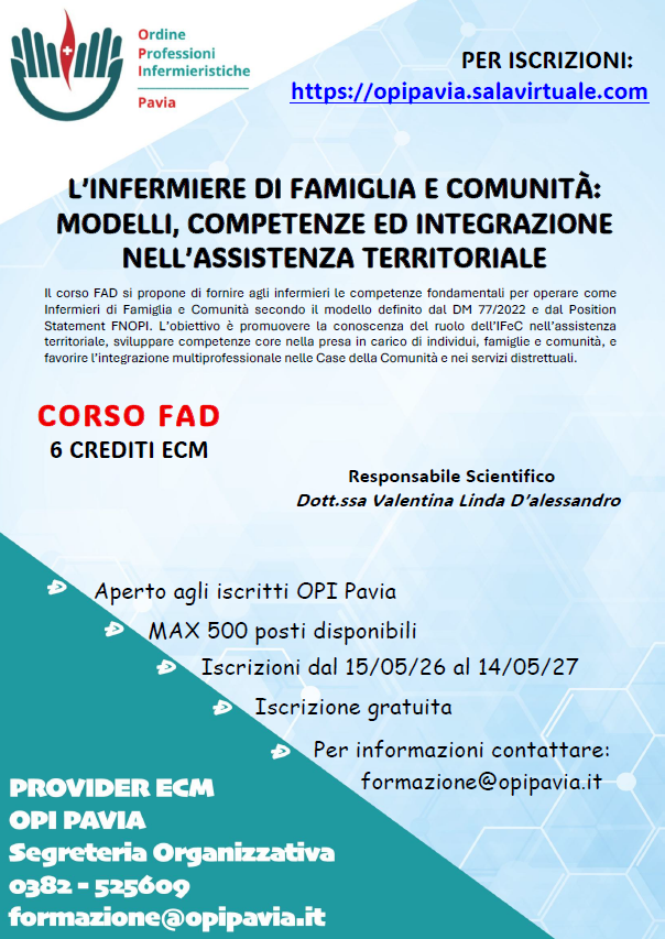 L’INFERMIERE DI FAMIGLIA E COMUNITÀ: MODELLI, COMPETENZE ED INTEGRAZIONE NELL’ASSISTENZA TERRITORIALE