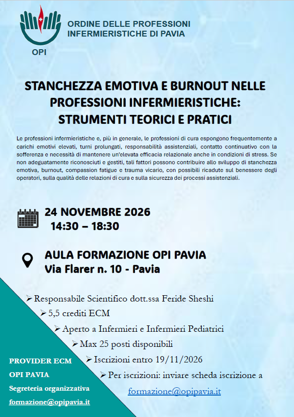 STANCHEZZA EMOTIVA E BURNOUT NELLE PROFESSIONI INFERMIERISTICHE: STRUMENTI TEORICI E PRATICI